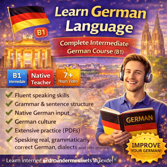 Learn German Language – Complete Intermediate German Course (B1)