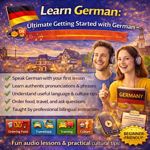 Learn German: Ultimate Getting Started Course for Beginners