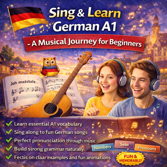 Sing & Learn German A1 – A Musical Journey for Beginners